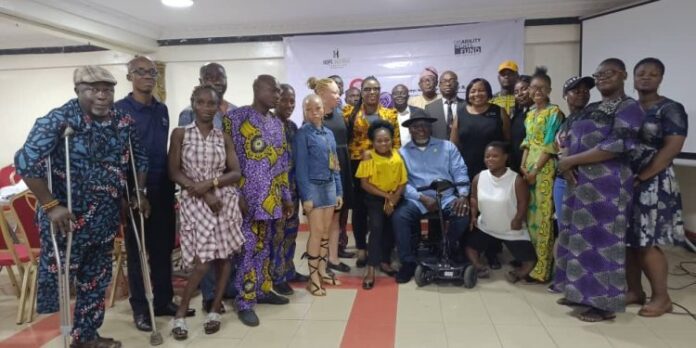 Group picture of participants during the one-day policy dialogue on the implementation of the Local Government Disability Framework.