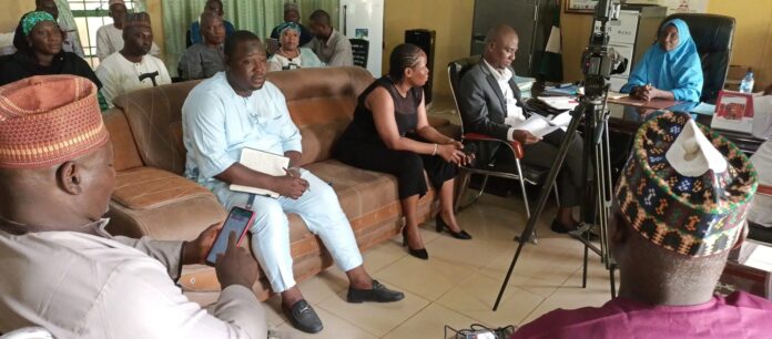 Photo: TAF Africa-led advocacy team in a meeting with ES, KSDAB and other stakeholders in Kaduna on Monday