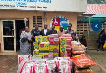 Bond FM Donates Food Items to Persons with Disabilities Through LASODA